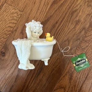 “Bathed in bubbles” snow babies figurine
